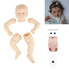 22 inch Reborn Toddler Doll DIY Unpainted Reborn Baby Doll Kit Professional-Painting Kit Baby Boy Baby Girl Saskia Hand Made Floppy Head No Eyelashes,  Hair,  Flesh Color Cloth Silicone Vinyl with