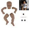 22 inch Reborn Toddler Doll DIY Unpainted Reborn Baby Doll Kit Professional-Painting Kit Baby Boy Baby Girl Saskia Hand Made Floppy Head No Eyelashes,  Hair,  Flesh Color Cloth Silicone Vinyl with