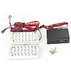 22 LED Flashing Light Panels (White Amber , 2pcs)