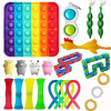 22 pcs Fidget Sensory Toy Set Stress Relief Toys Autism Anxiety Relief Stress Pop Bubble Fidget Sensory Toy For Kids Adults miniinthebox