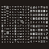 221 Designs Nail Art Stamp Image Plate/Big Nail Art Templates/Nail Stencils