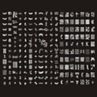 221 Designs Nail Art Stamp Image Plate/Big Nail Art Templates/Nail Stencils