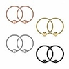 22g 8mm nose hoop lip eyebrow tongue helix tragus cartilage septum piercing ring 8pcs - mix color