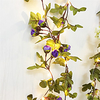 2.2M 20Leds Artificial Rose Flowers Leaves Vine String Lights AA Battery Power Hanging Copper Wire Garland Light for Valentine