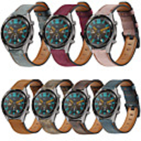 22mm Leather Watch Band for Huawei Watch GT 2e / GT2 46mm / GT Active / Watch 2 Pro / Honor Magic / Magic Watch 2 46mm Replaceable Bracelet Wrist Strap Wristband