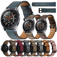 22mm Leather Watch Band for Samsung Galaxy Watch 3 45mm / Galaxy Watch 46mm / Gear S3 Classic / Gear S3 Frontier Replaceable Bracelet Wrist Strap Wristband miniinthebox