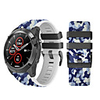 22mm quick release silicone camouflage strap for Garmin Jiaming fenix5 plus and Garmin Jiaming fenix5 and Garmin Jiaming forerunner 935