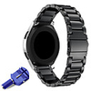 22MM Stainless Steel Watch Band Replacement Metal Band for Gear S3 Classic/Frontier Smart / Samsung Galaxy Watch 46mm / TicWatch Pro / TicWatch S2 E2