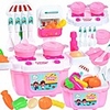 22pcs play kitchen set for kids,  pretend cooking kit including pots and pans, cutting play food and other utensils accessories,  gift toys for toddlers,  baby,  girls,  boys