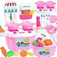 22pcs play kitchen set for kids,  pretend cooking kit including pots and pans, cutting play food and other utensils accessories,  gift toys for toddlers,  baby,  girls,  boys