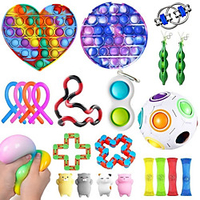 23 pcs Fidget Toys Anti Stress Toy Stretchy Strings Mesh Marble Relief Gift For Adults Children Sensory Antistress Relief Toys miniinthebox