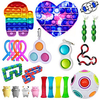 23 pcs Fidget Toys Push Pop Bubble Sensory Antistress Toy Pack Squishy Squishmallow Decompression Stress Reliver Toy For Adults Kids miniinthebox