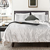 2/3 Pieces Luxury Silky Satin Comforter Set Queen King Size Soft Lightweight Microfiber Sexy Quilted Bedding Sets with 1or 2 Matching Pillow Covers and 1 Duvet Cover