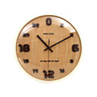 24 Hours Wooden Wall Clock