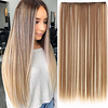 24 Inch 5 Clips Hair Extensions For Women Straight Long Clip Hair High Temperature Fiber Synthetic Shawl Hair miniinthebox