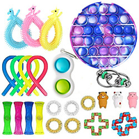 24 pcs Fidget Toys Anti Stress Toy Stretchy Strings Mesh Marble Relief Gift For Adults Children Sensory Antistress Relief Toys miniinthebox
