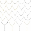 24 pieces layered necklace multilayer choker necklace tiered chokers necklace charm pendant necklace for women girls (gold and silver)