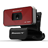 24.0 Megapixel Clip-On Webcam with Microphone (1280 x 720,  30fps,  Red)