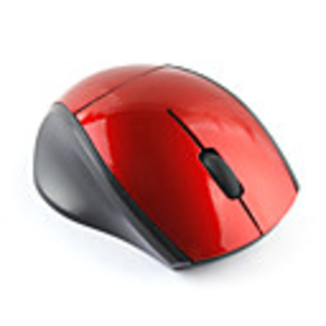 2.4GHz Mini Wireless Mouse with Nano Receiver - Red