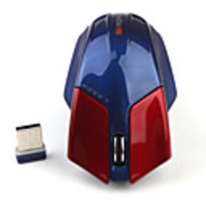 2.4GHz Mini Wireless Optical Mouse with USB Receiver (Blue/Yellow)