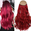 24Inches Long Straight /Wavy hair Women Clip in Hair Extensions red Black Brown High Tempreture Synthetic Hair Piece miniinthebox
