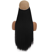 24Inches Long Straight /Wavy hair Women Clip in Hair Extensions red Black Brown High Tempreture Synthetic Hair Piece miniinthebox