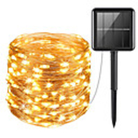 24m Solar String Lights 240 LEDs 1 set Warm White Thanksgiving Day Christmas Waterproof Party Solar Powered 2 V