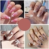 24PCS Long Press On Nails Sweet Style Fake Nails Removable Wearable Pearl Bow Deor Artificial Nails Salon DIY Art miniinthebox