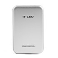 2.5" SATA USB 2.0 HDD Enclosure with PU Leather Pouch - (Silver)