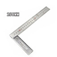 250MM Aluminum alloy square ruler right angle 90 Turning ruler Woodworking ruler Steel turning ruler measuring tools gauge