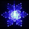2.5M 10 Heads Blue Big Snowflake LED String Light (Use battery)(CIS-84044)