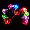 2.5M 10 Heads Seven Colors Butterfly LED String Light (Use Battery)(CIS-84022)