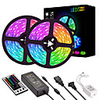 25M LED Light Strips RGB Tiktok Lights 2835 600 LEDs 8mm 36W Strip Flexible Light LED with 44Key IR Remote Controller Kit and 12V 2A Power Supply AC110-240V