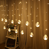 2.5m String Lights 12 LEDs Warm White White Multi Color Creative Party Decorative EU Plug 1pc miniinthebox