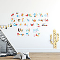 26 English Letters Animal Print DIY Wall Stickers Decorative Wall Stickers,  PVC Home Decoration Wall Decal Wall Decoration / Removable For Early Childhood Education