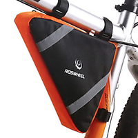 2.6 L Bike Frame Bag Top Tube Multifunctional Reflective Waterproof Bike Bag Terylene Bicycle Bag Cycle Bag Similar Size Phones Outdoor Exercise miniinthebox