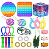 26 pcs Fidget Toys Anti Stress Toy Stretchy Strings Mesh Marble Relief Gift for Adults Children Sensory Antistress Relief Toys miniinthebox