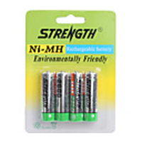 2600mAh Ni-MH Rechargeable AA Batteries (4-Pack)