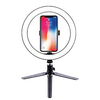 26cm Dimmable Cold Warm LED Studio Camera Ring Light Photo Phone Video Light Lamp With Tripods Ring Table Fill Light