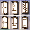 26cm Led Wall Lamp Zen Indoor Outdoor Waterproof Design Wall Light Modern Chinese Style Hotel Bedroom Courtyard Living Room Wall Lights 220V miniinthebox