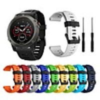 26mm Sport Silicone Watch Band for Garmin Fenix 6X Pro / Fenix 5X Plus / Fenix 3 HR / D2 Bravo / Descent MK1 Replaceable Bracelet Wrist Strap Wristband