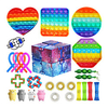 27 pcs Sensory Fidget Toys Set Pop Bubble Soybean Squeeze Stress Relief Balls with Fidget Hand Toys for Kids Adults Calming Toys for ADHD Autism Anxiety Relief miniinthebox