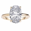 2.75ct oval solitaire engagement ring thin band in sterling silver 925 size 6-8 (gold-plated-base,  4)