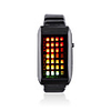28-LED 3-Color-Light PU Leather Band Mens Fashion Wrist Watch(Black)