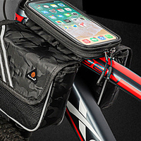 2.85 L Bike Frame Bag Top Tube Reflective Waterproof Portable Bike Bag Oxford Cloth PVC(PolyVinyl Chloride) Bicycle Bag Cycle Bag Outdoor Exercise Bike / Bicycle miniinthebox