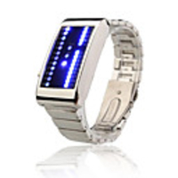 29 Blue LED 3 Line Arrayed Elegant Blue LED Wrist Watch