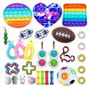 29 pcs Fidget Sensory Toy Set Stress Relief Toys Autism Anxiety Relief Stress Pop Bubble Fidget Toys For Kids Adults miniinthebox