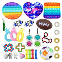 29 pcs Fidget Sensory Toy Set Stress Relief Toys Autism Anxiety Relief Stress Pop Bubble Fidget Toys For Kids Adults miniinthebox