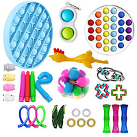 29 pcs Fidget Toys Anti Stress Toy Stretchy Strings Mesh Marble Relief Gift For Adults Children Sensory Antistress Relief Toys miniinthebox