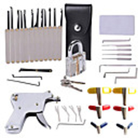 29 Pcs Transparent Lock Plated Unlocking Tool Kit